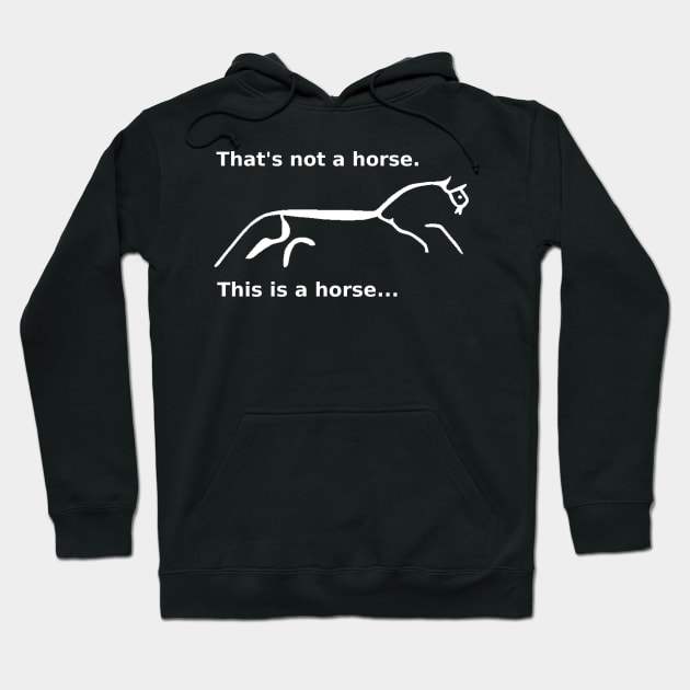 Uffington Horse: the real horse (white) Hoodie by Artimaeus